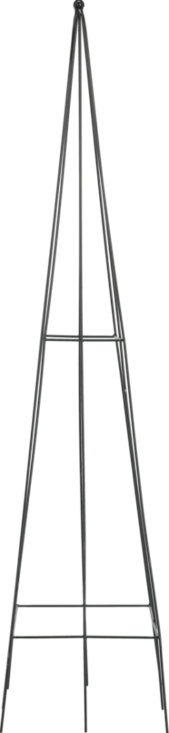 Växtstöd i svart metall, 120 cm