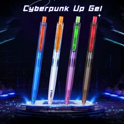 Writech cyberpunk gelpenna svart tyst klick, snabbtorkande