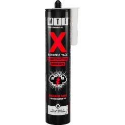 WTF X Extreme Tack montagelim utomhus, vit, 290 ml