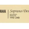 Yamaha YRS-24B sopranblockflöjt med barockgrepp
